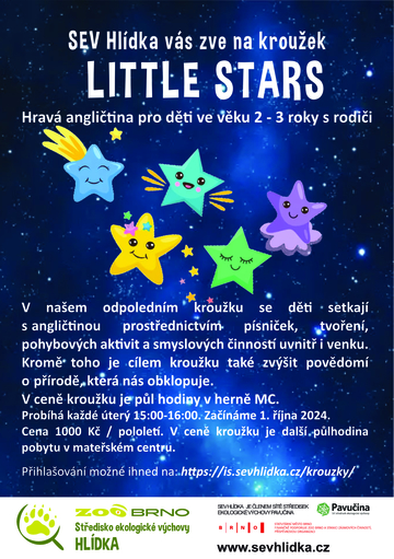 Kroužek Little stars nabízí volná místa